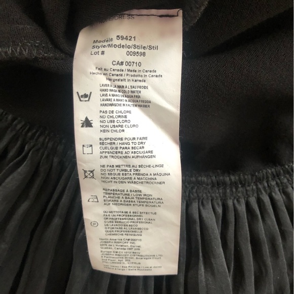 Joseph Ribkoff Dainty Little Black Cocktail Minimalist Dress Size 10 - Picture 6 of 9